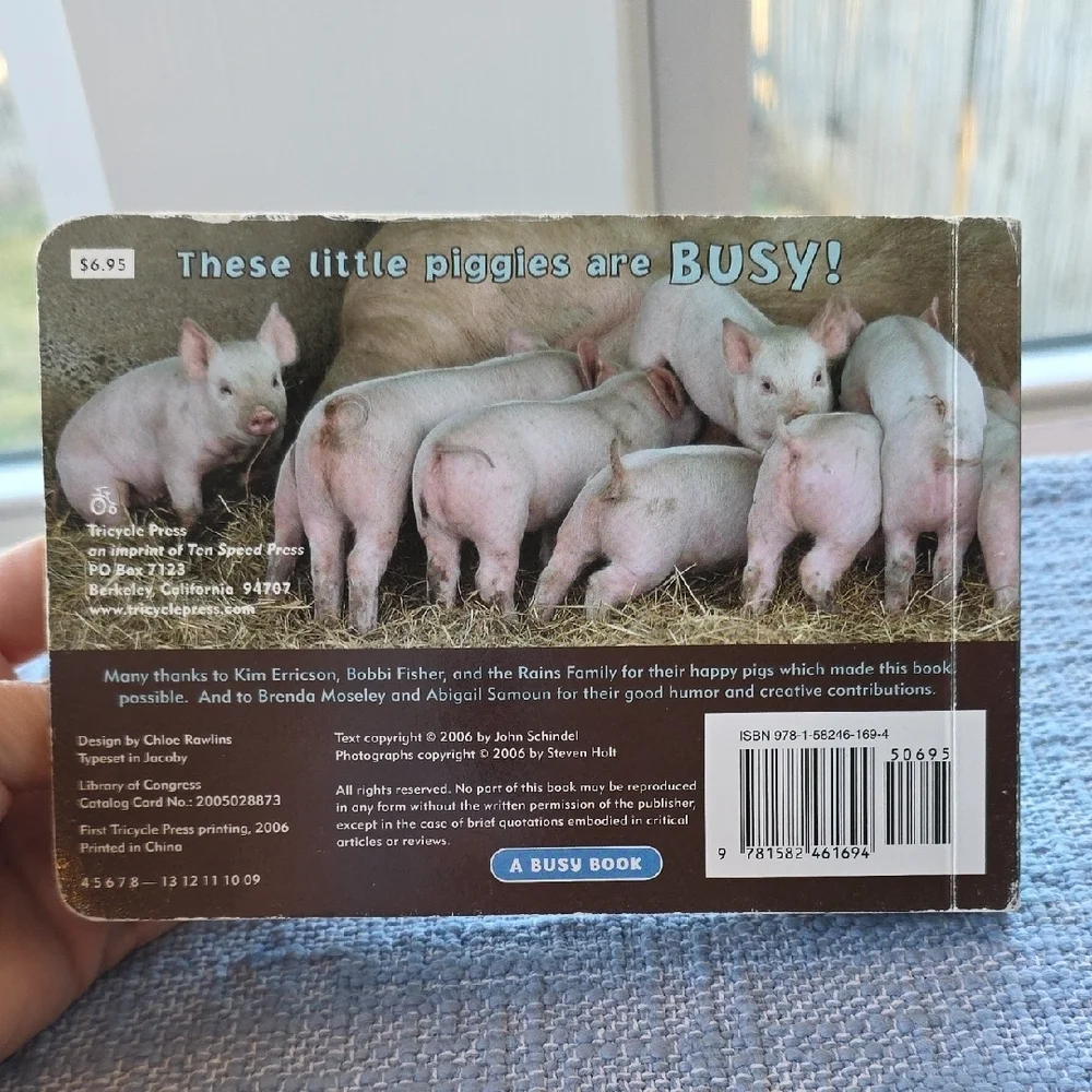 Busy Piggies Green and White Board Book